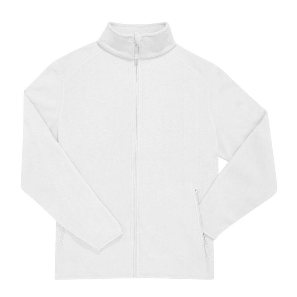 B&C Unisex Adult Reset Polar Fleece Jacket / White